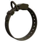 Olive Green Hoss Straps Field Collar with a 1 1/16 inch waterproof strap that does not stretch