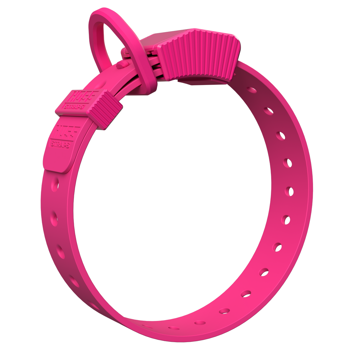 Pink Hoss Straps Field Collar, a waterproof everyday dog collar with a 1 1/16 inch strap