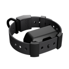 Charcoal Hoss Straps Training Collar Setup with Garmin adapter on a 1 1/16 inch strap