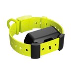 Chartreuse Hoss Straps Training Collar Setup with the adapter for Garmin Sport Pro and Pro 550