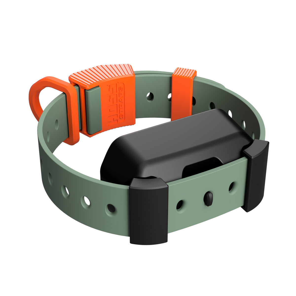 Coastal colorway Hoss Straps training collar with the Garmin adapter for PT10 and PT6 units