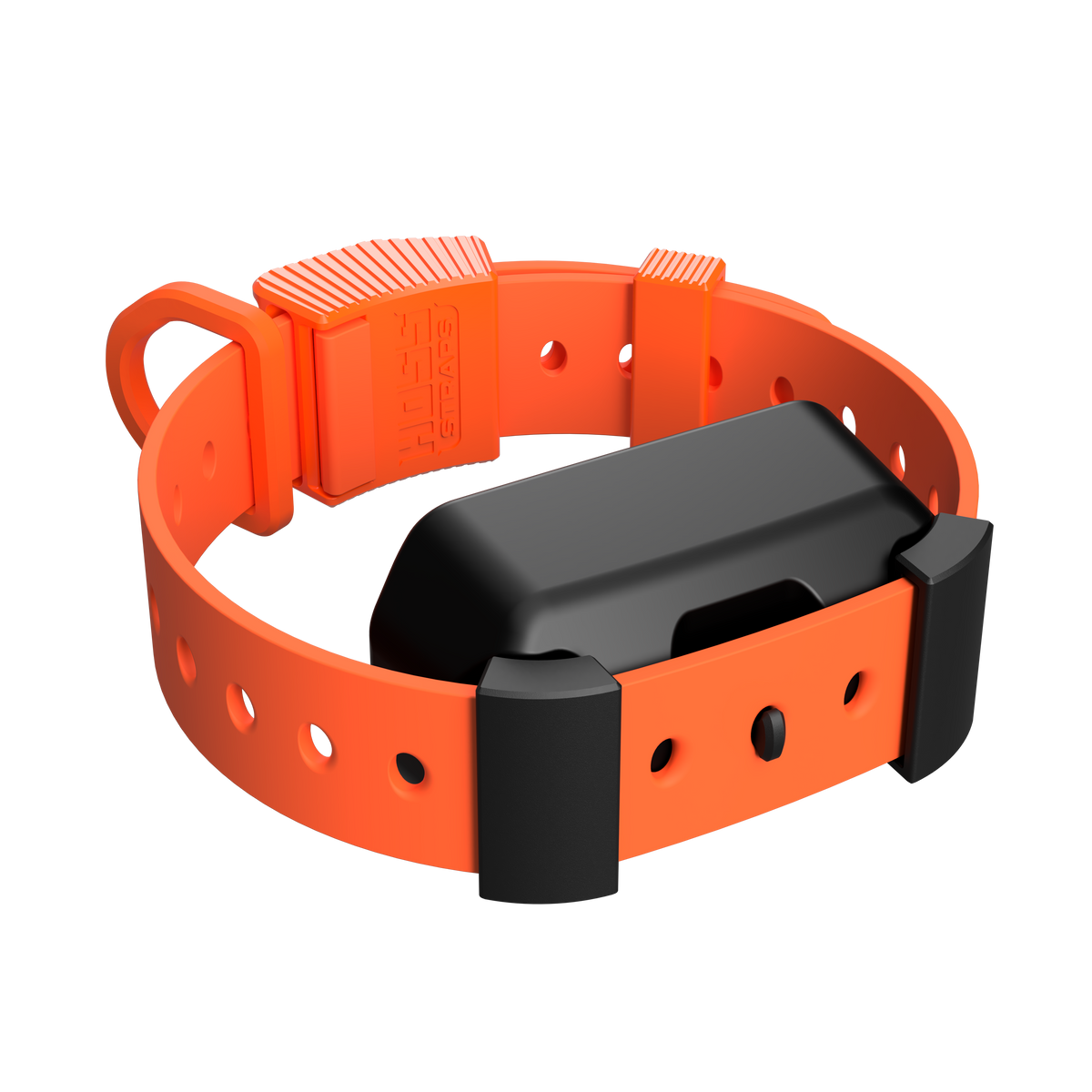 Hunter Orange Hoss Straps Training Collar Setup with Garmin adapter, fits necks up to 22 inches