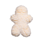 Natural HuggleFleece Man plush dog toy by HuggleHounds, about 12 x 9 x 3 inches