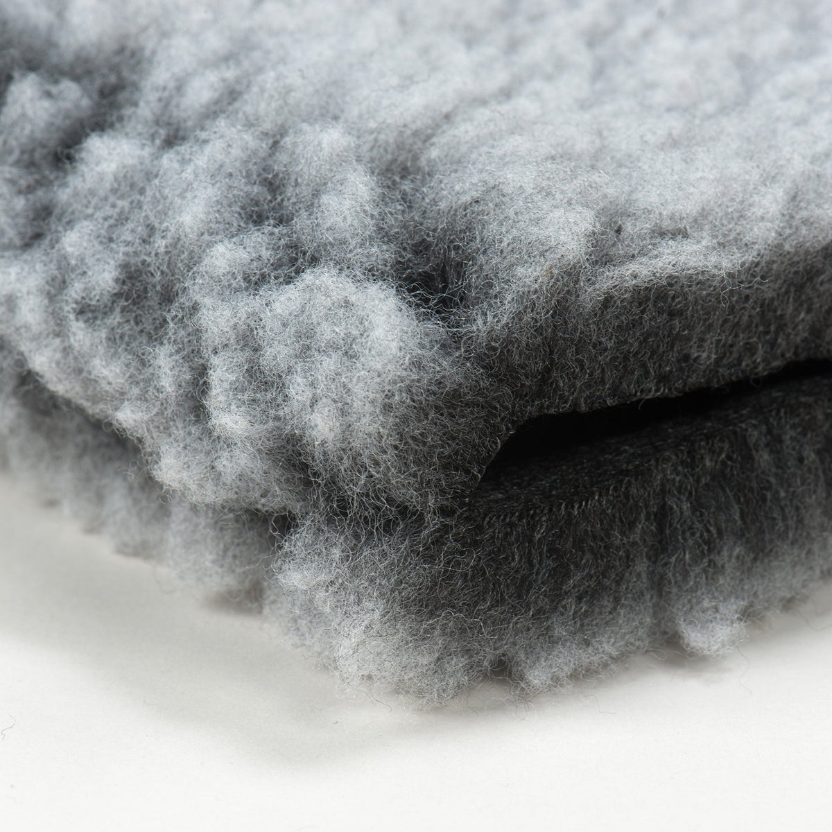 Gray HuggleFleece dog and cat mat from HuggleHounds with strong, hidden seams