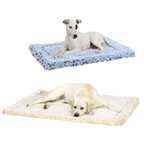 HuggleFleece Mat by HuggleHounds, a soft synthetic lambswool bed sold in sizes XS to XL