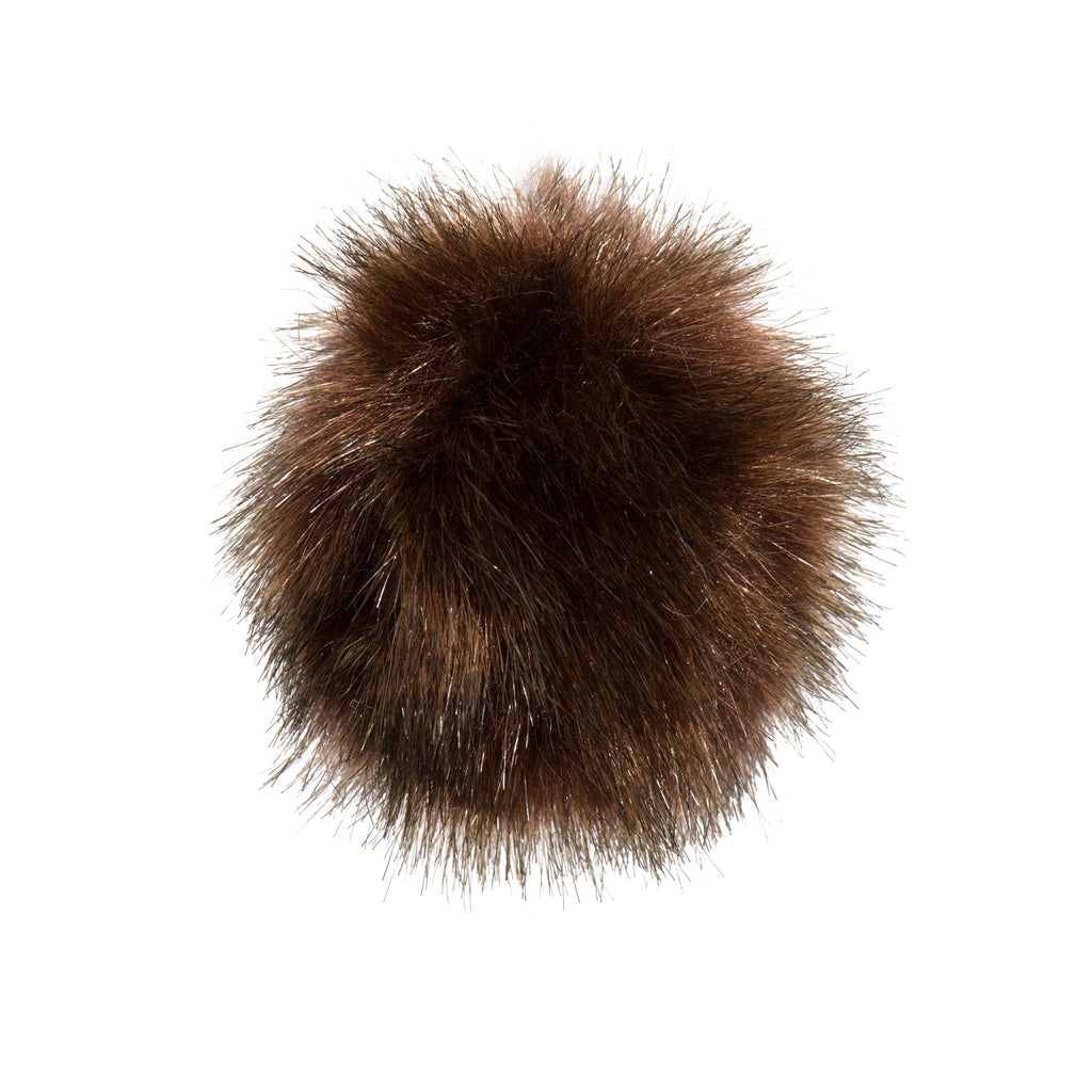 Faux fur HuggleKats ball cat toy from HuggleHounds for swat, chase and pounce games