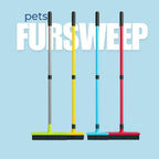 Firm synthetic bristles of the pet hair sweeper close up.