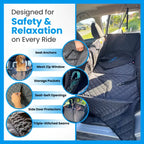 Waterproof 600D Oxford fabric of the dog car seat protector