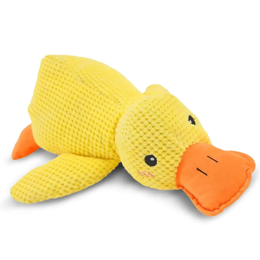 Calming duck dog toy, soft plush squeaky toy for dogs