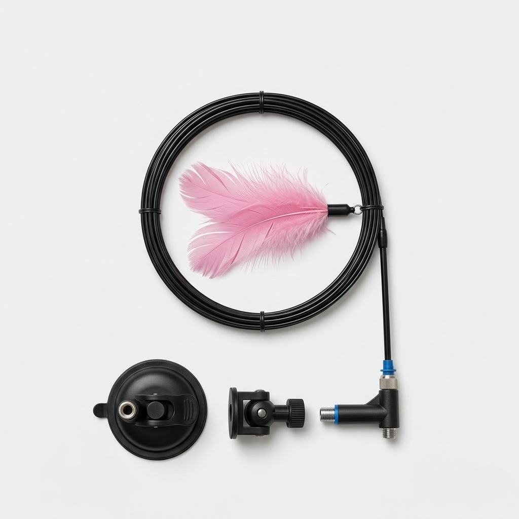 Interactive feather cat toy wand that helps turn boredom into active playtime