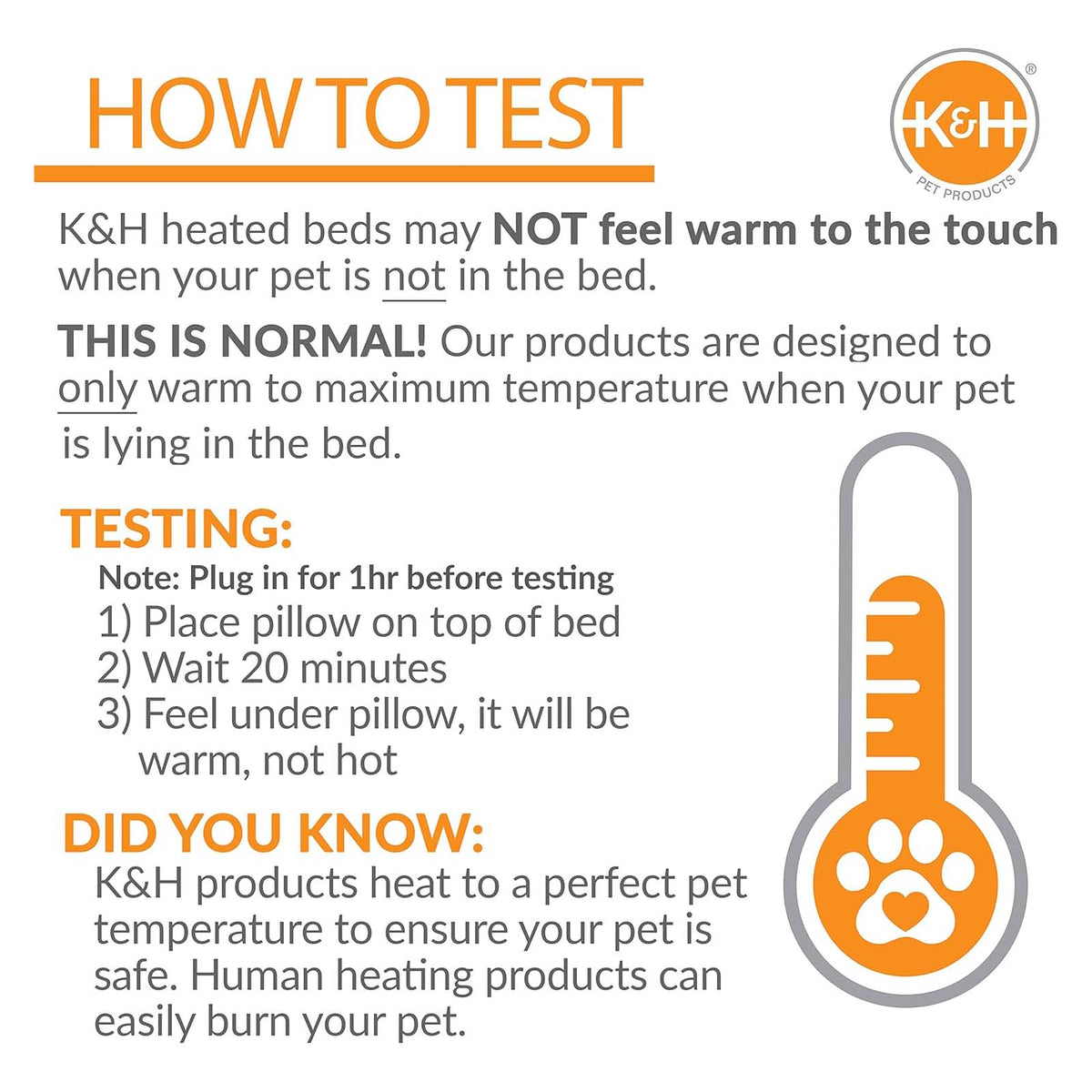 Brown K&H Cuddle Up heated cat bed with a thermostatic 4-watt heater in the base