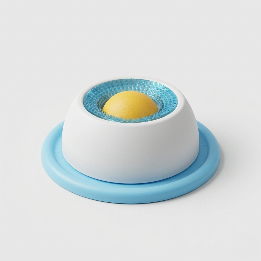 Blue lick slow feeder toy for dogs, a dishwasher-safe enrichment feeder for meals