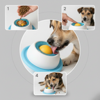 Interactive lick slow feed toy for dogs and cats that slows down rapid eating