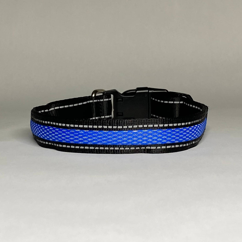 Lucky Dog light-up dog collar with slow flash, fast flash and constant light modes