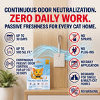 MoodifyPet cat litter box odor neutralizer that works without plug-ins or batteries