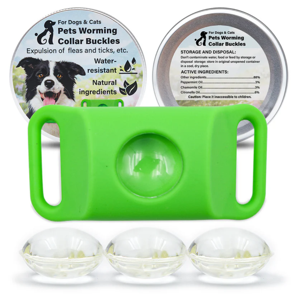 Flea and tick prevention pendant that clips to a collar