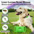 Flea and tick prevention pendant that clips to a collar
