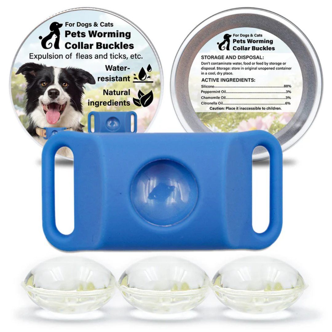 Natural flea and tick collar pendant for dogs and cats