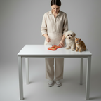 Non-slip silicone lick mat with no suction cups, ready to use straight on the floor