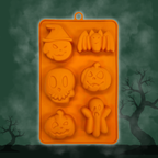 Back of the Orange Halloween silicone treat mold by SodaPup, for jelly and frozen dog treats