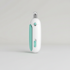 Blue PawTrim pet nail clipper with a 4-setting adjustable aperture from 1 to 3.5 mm
