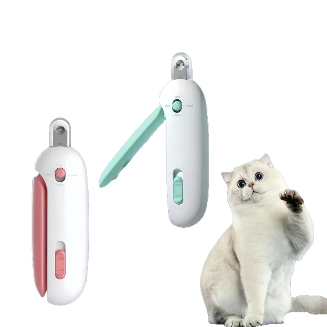 PawTrim cat and small dog nail trimmer with an ergonomic anti-slip handle
