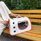 Bubble window pet carrier backpack with a detachable crossbody strap included