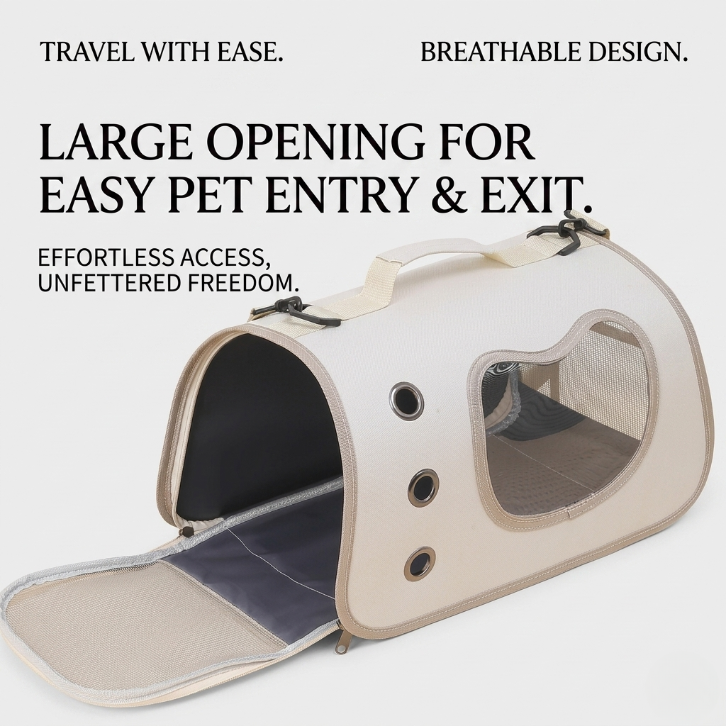 Pet carrier backpack with three carry modes: backpack, top handle and crossbody