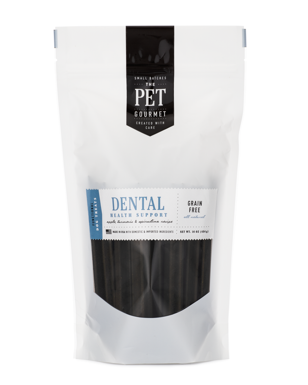 The Pet Gourmet Large Dental Support Chew Sticks for dogs with probiotics, 16 oz
