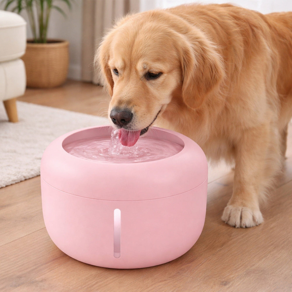Pet Life Moda-Pure fountain holding 84.6 oz of filtered water for dogs and cats
