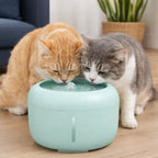 Pet Life Moda-Pure curved fountain that keeps water moving for dogs and cats