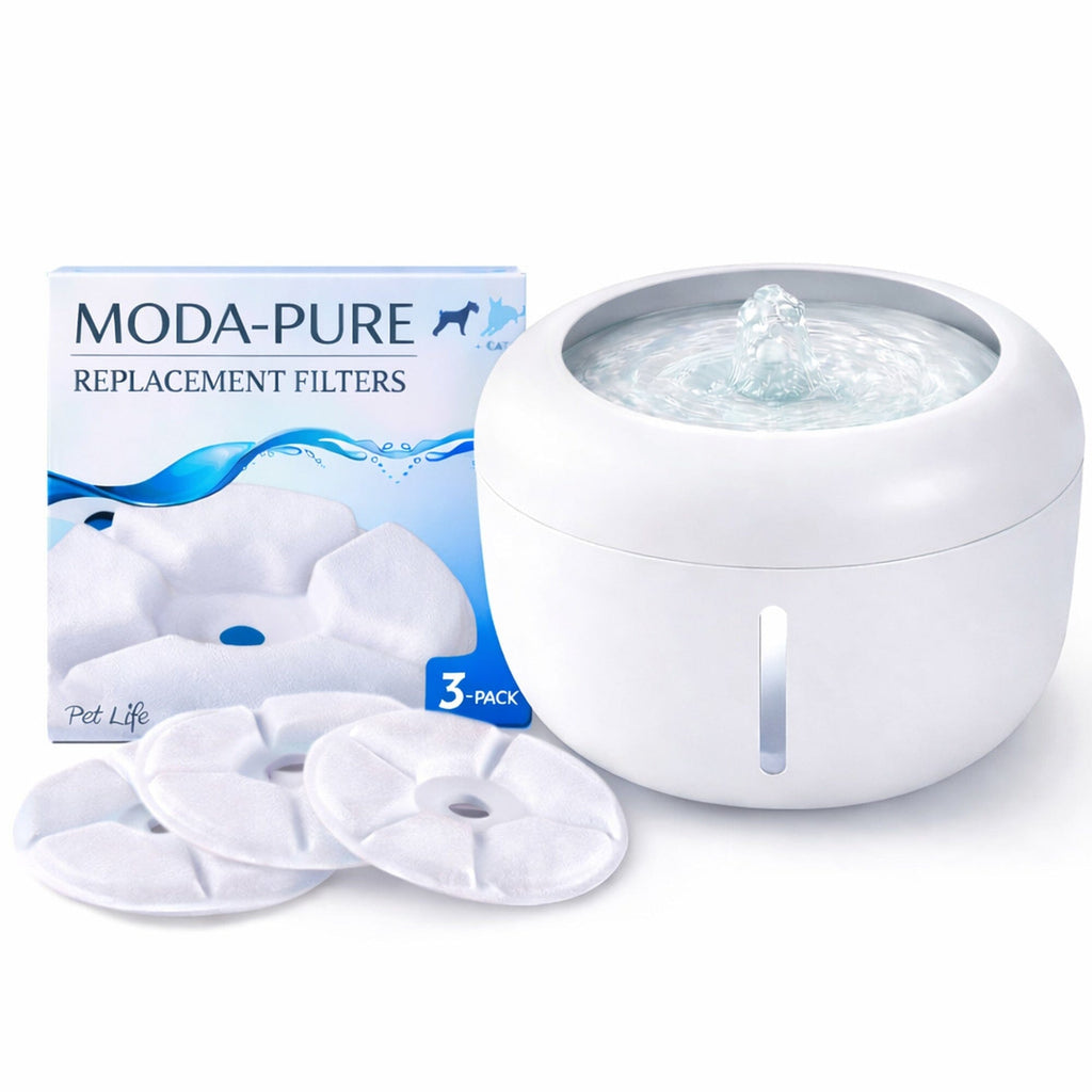 Pet Life Moda-Pure with a built-in ultra-quiet sump pump and low-water auto shut-off