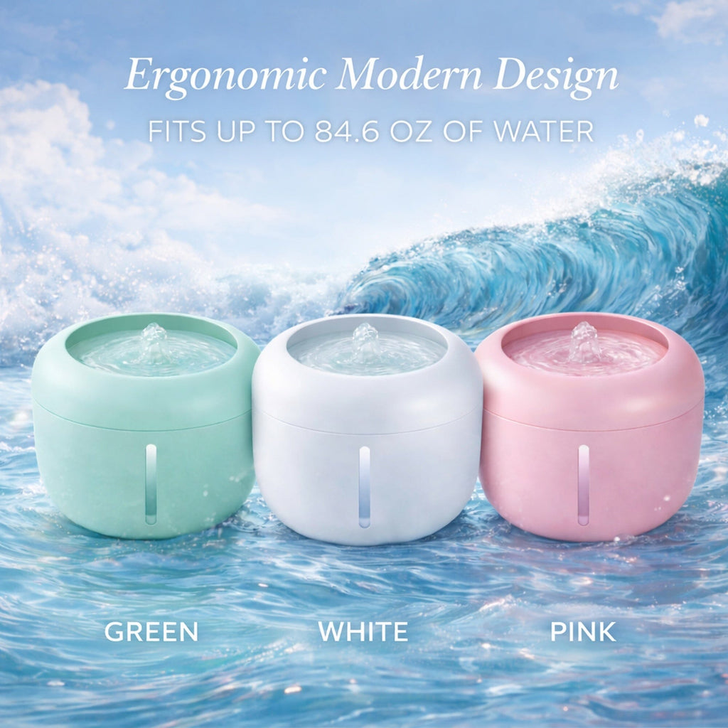 Pet Life Moda-Pure fountain, which has a removable and refillable inner water container