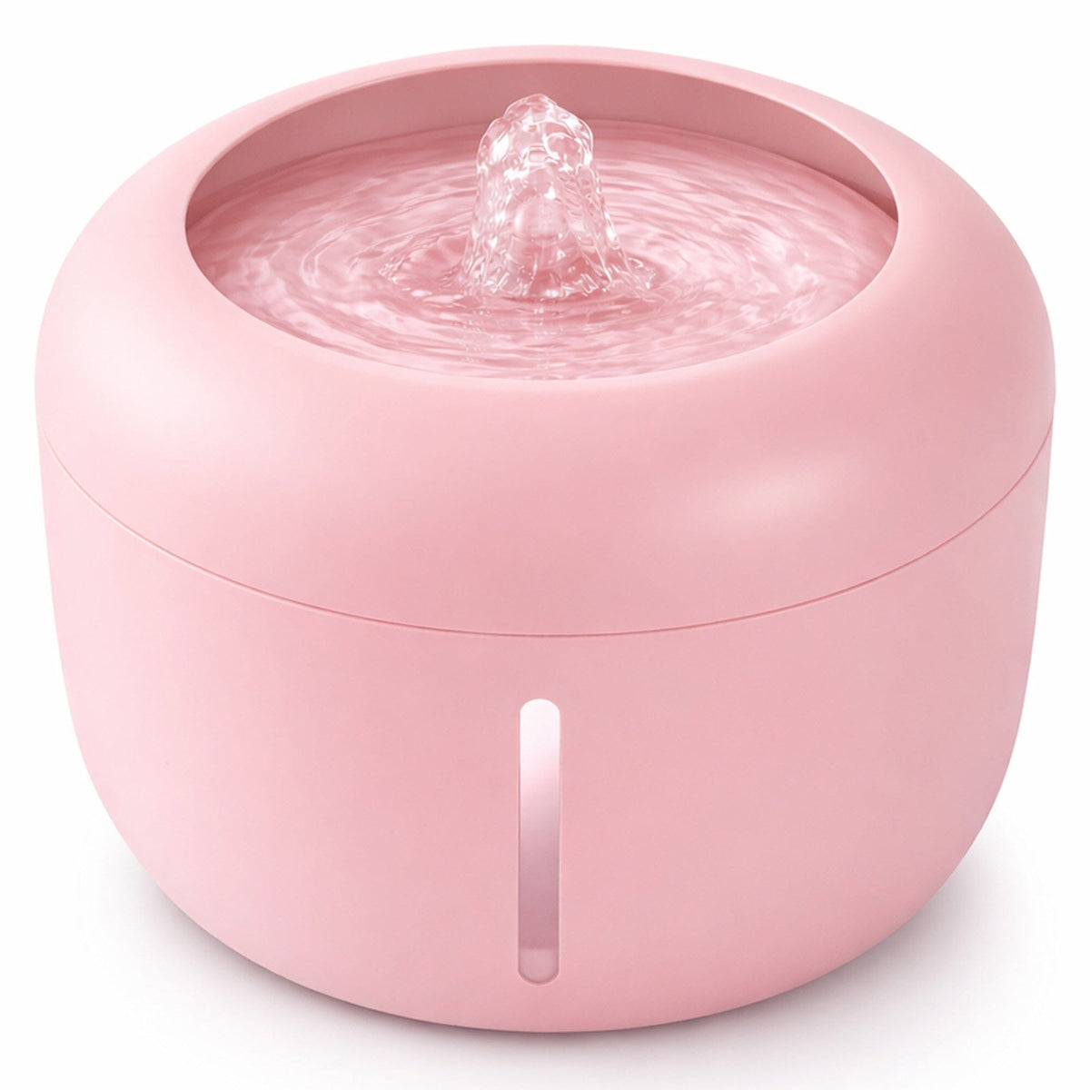 Pink Pet Life Moda-Pure filtered dog and cat water fountain with a curved modern shape