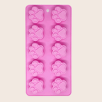 Pink Paws silicone treat mold by SodaPup with paw-print cavities for homemade dog treats