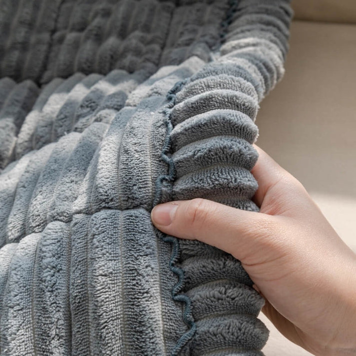 Plush pet sofa and couch cover