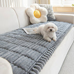 Plush pet sofa and couch cover