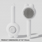 White rabbit ear deshedding comb for cats and dogs, a comb option in this listing