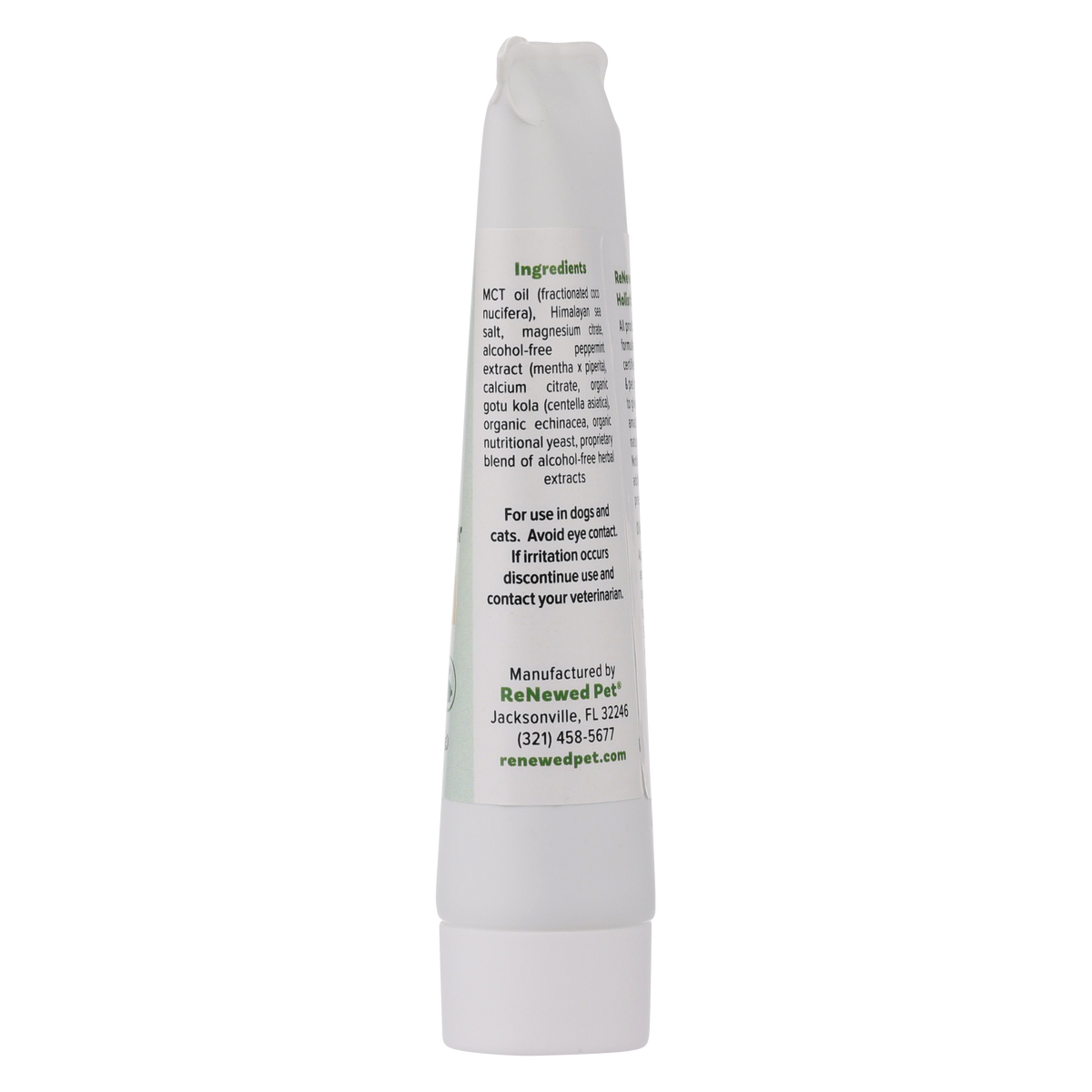 ReNewedPet dog and cat toothpaste in 1 oz and 2 oz sizes, with an optional toothbrush