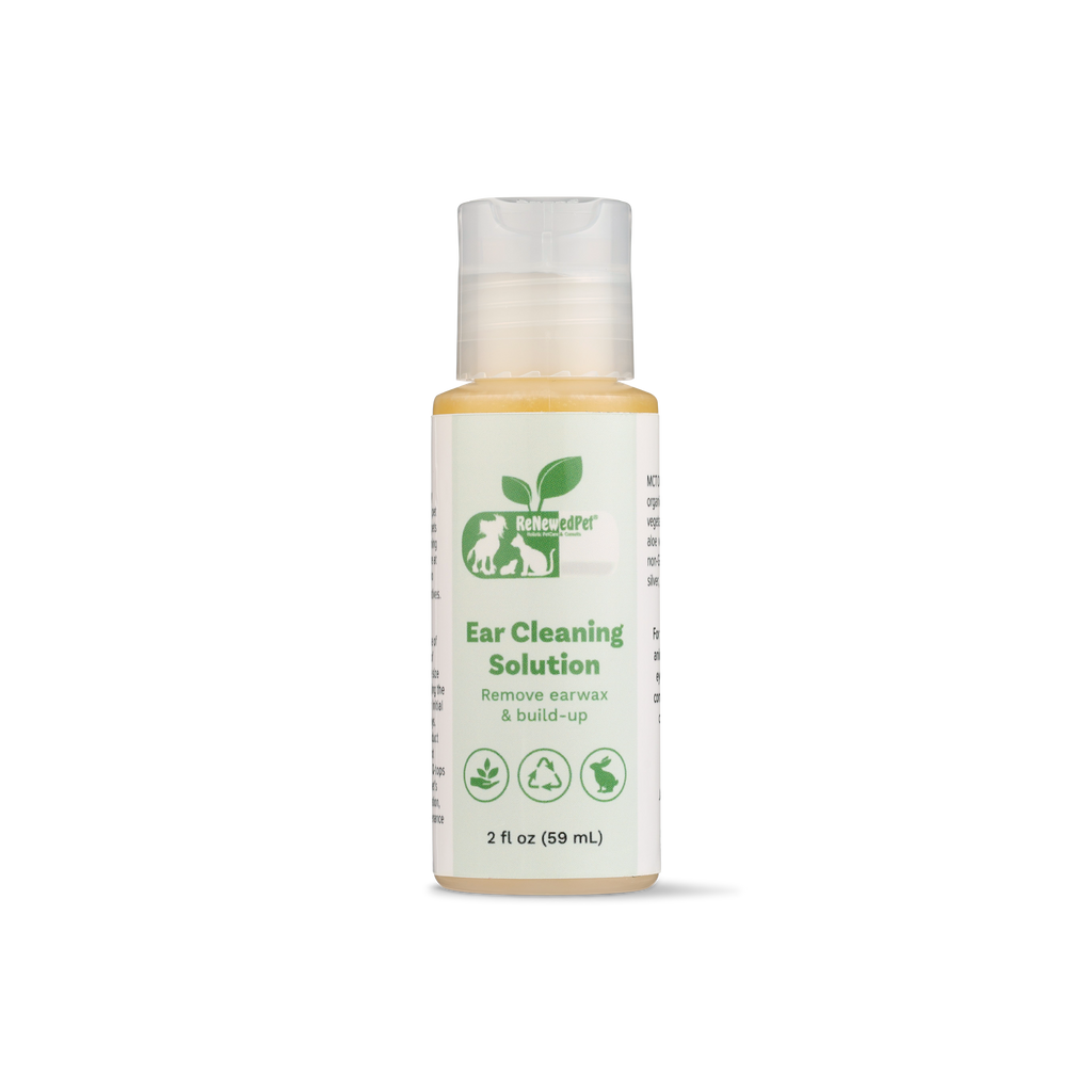 ReNewedPet 4-All Pets ear cleaning drops in the 2 oz size, for dogs and cats