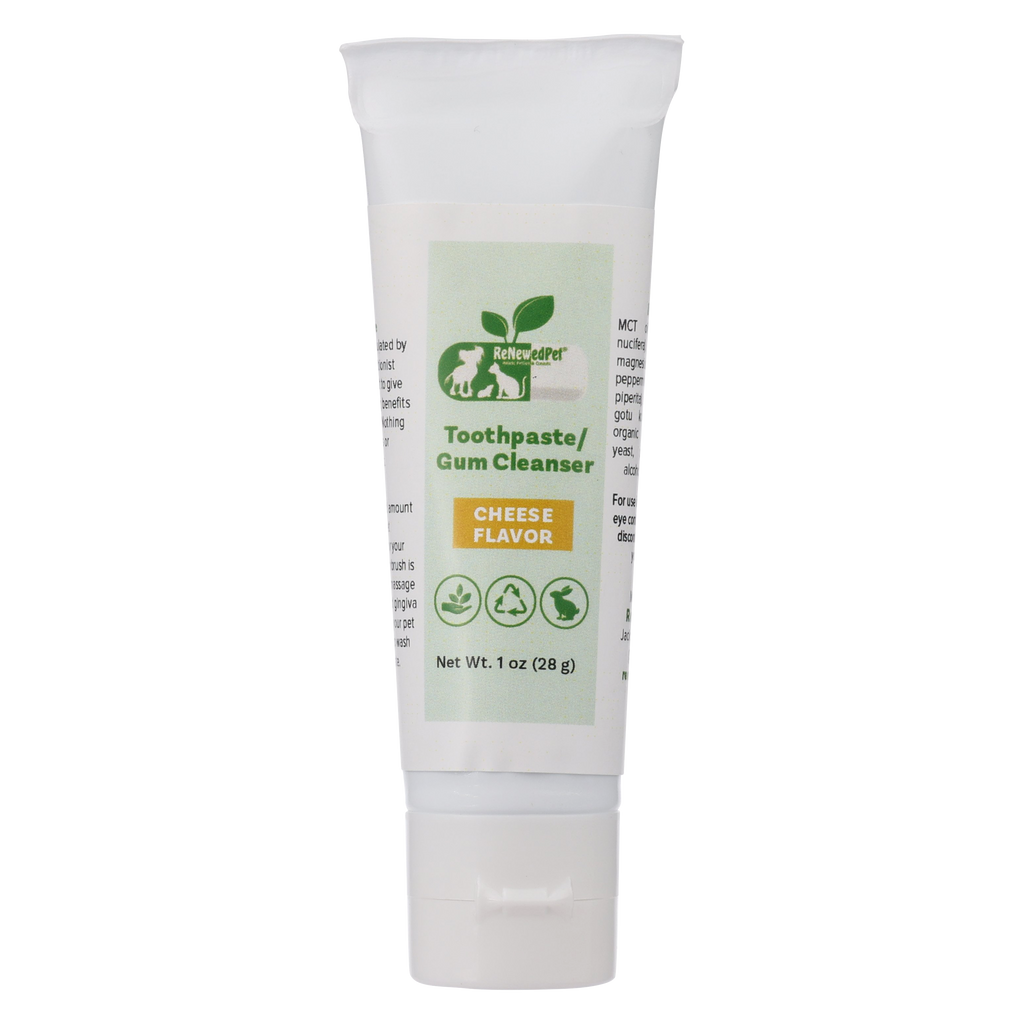 ReNewedPet toothpaste and gum cleanser in the 1 oz size, paste only, for dogs and cats