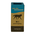 rōmng bio-based dog waste bags sized 9 x 13 inches and 16 microns thick