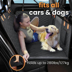 Petstone™ Pro 2.0 Hard-Bottom Dog Car Bed & Seat Protector