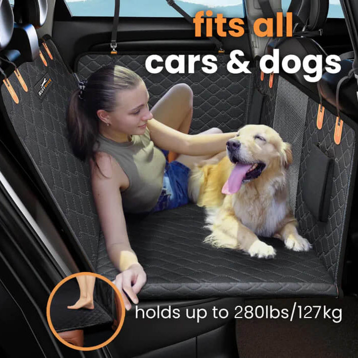 Petstone™ Pro 2.0 Hard-Bottom Dog Car Bed & Seat Protector