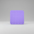 Silicone pet lick mat with suction cups that grip tile, glass and stainless steel