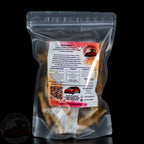 Back view of Sniff and Shift air-dried chicken feet, a crunchy single-ingredient chew for dogs