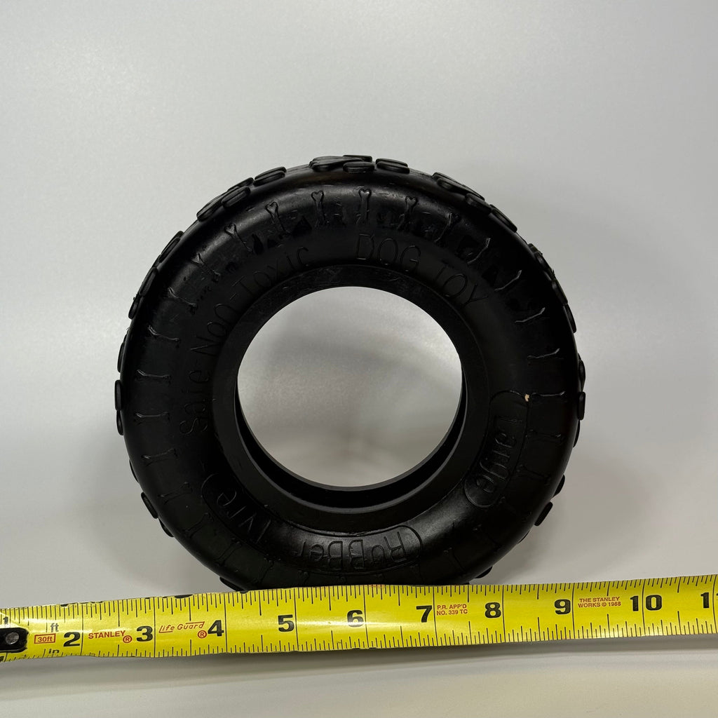 Large Sniff and Shift tire chew toy for dogs 60 lbs and up, for fetch, chewing and frozen treats
