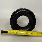 Medium Sniff and Shift dog tire toy in durable rubber, sized for dogs from 25 to 60 lbs
