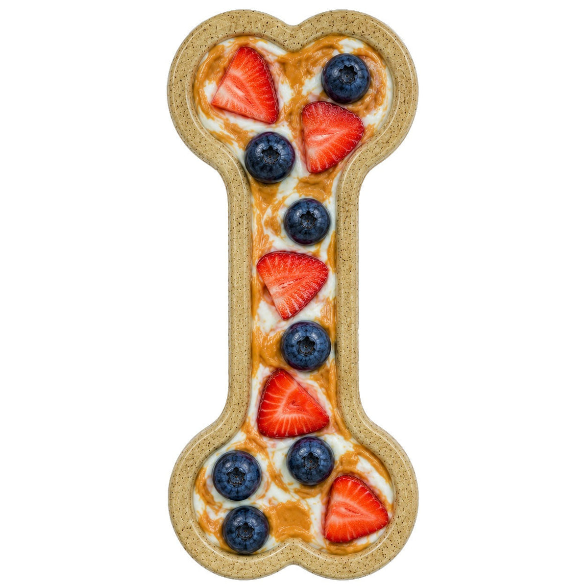 SodaPup Bone eChew in brown, a classic bone-shaped nylon chew toy for power chewers