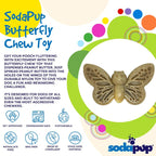 Product synopsis for the brown SodaPup Nylon Butterfly eChew chew and enrichment toy
